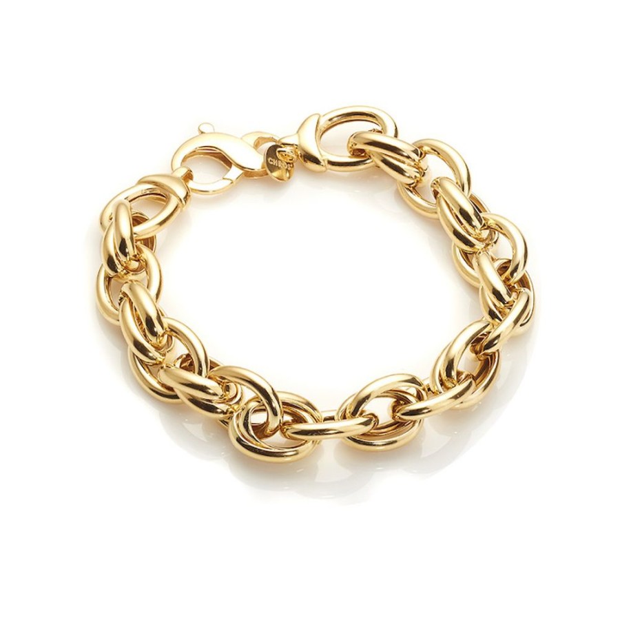 Armband CHROS | Prag - Armband I 18 Karat Forgyldt Solv 18,5 Cm