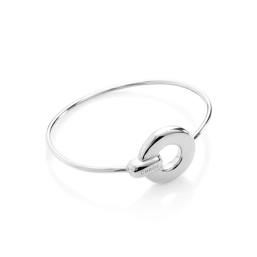 Bangles CHROS | Luna Bangle - Armband I Rhodineret Solv One Size