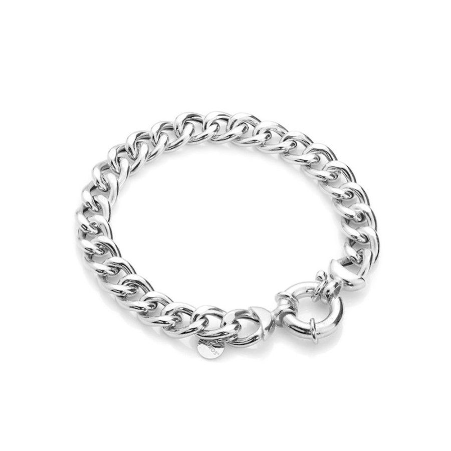 Armband CHROS | Sparse Classic - Armband Klassisk Design I Rhodineret Solv 19 Cm