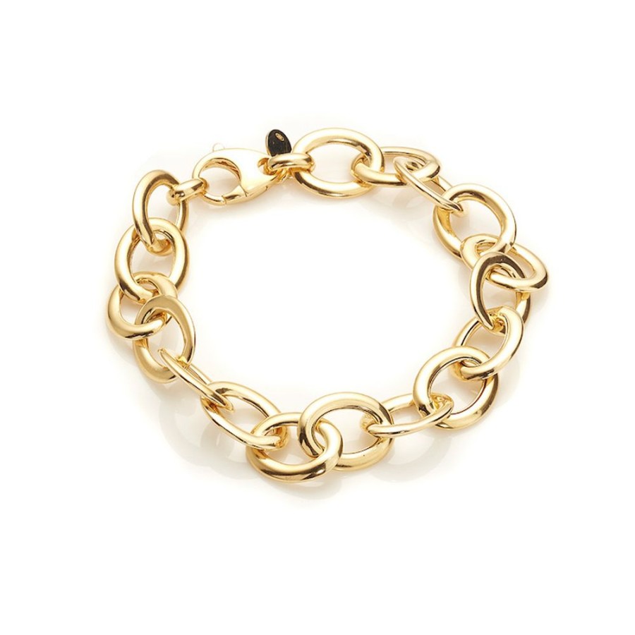 Armband CHROS | Linda - Armband I 18 Karat Guld Forgyldt Solv 18,5 Cm