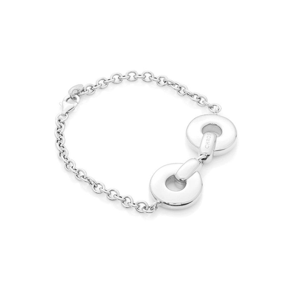 Armband CHROS | Luna Double - Armband I Rhodineret Solv 18,5 Cm