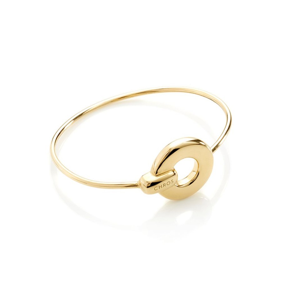 Bangles CHROS | Luna Bangle - Armband I Forgyldt Solv One Size