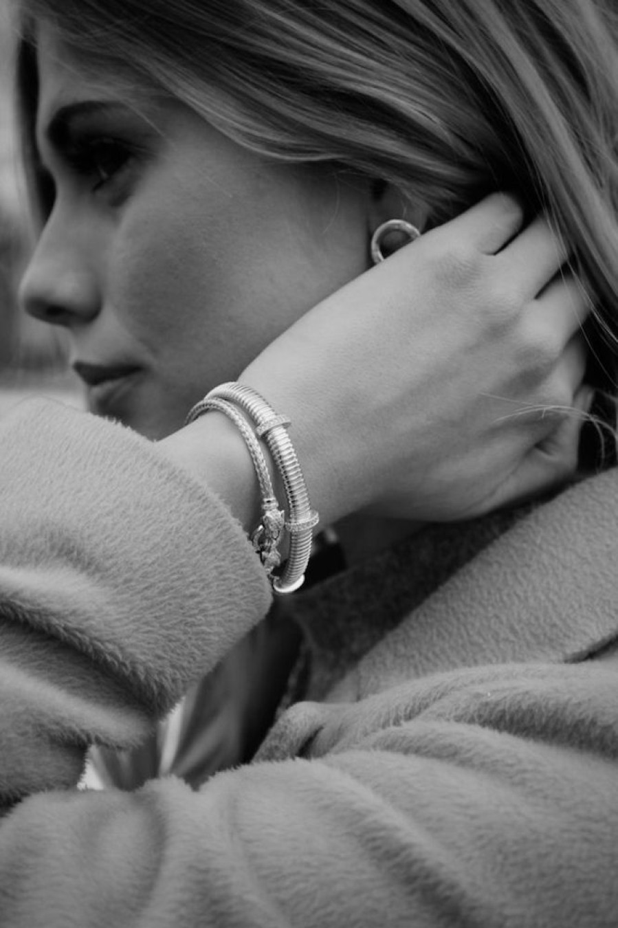 Bangles CHROS | Inspire Bangle - Armband I 18 Karat Rosaguld Forgyldt Solv Med Zirkonia Sten One Size