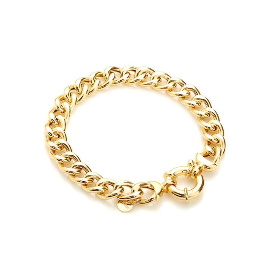 Armband CHROS | Sparse Classic - Armband Klassisk Design I 18 Karat Guld Forgyldt Solv 19 Cm