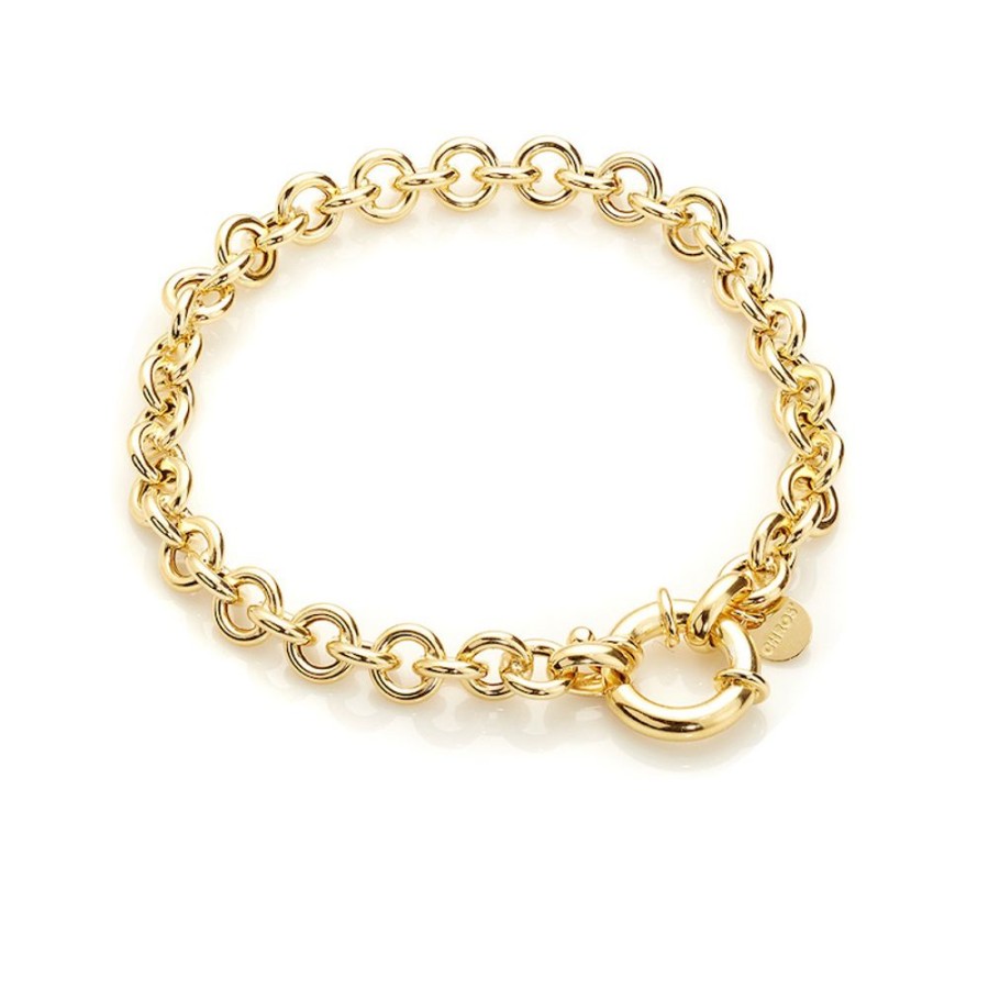 Armband CHROS | Little One - Armband I 18 Karat Guld Forgyldt Solv Klassisk Design 18,5 Cm