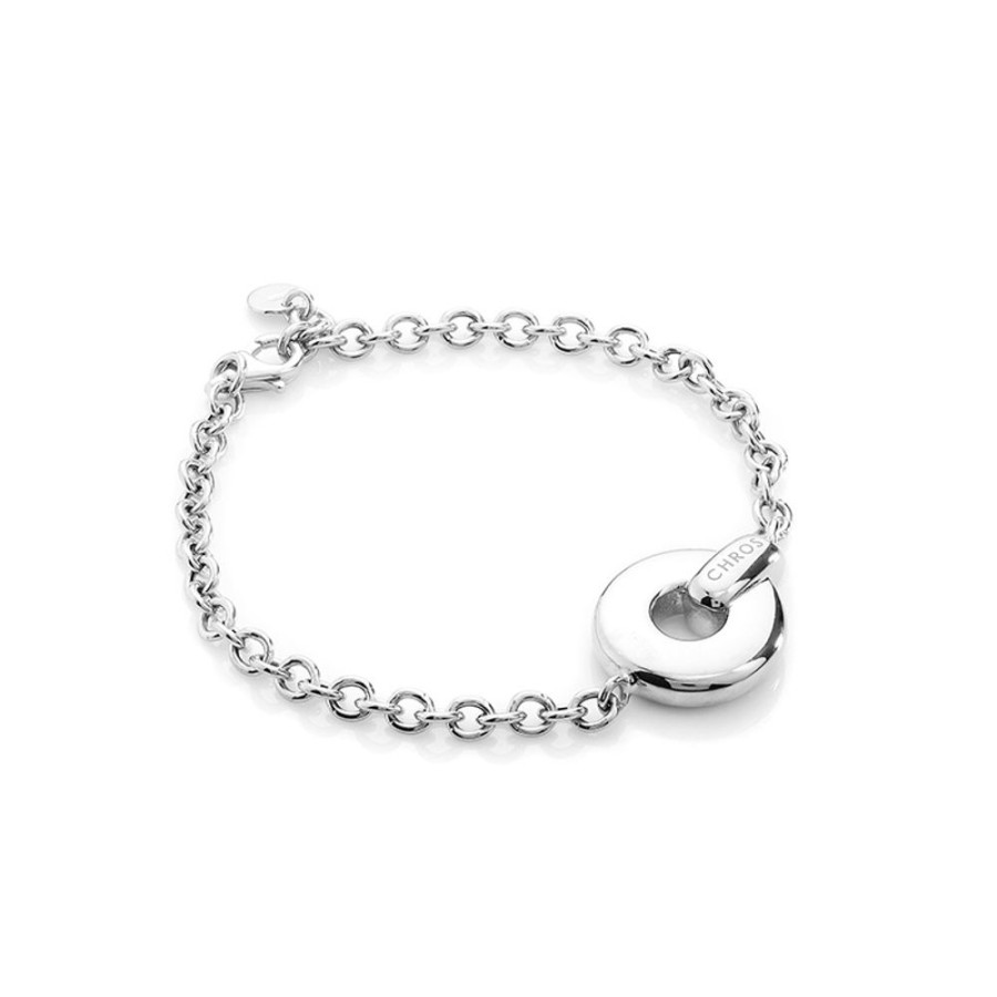 Armband CHROS | Luna S - Armband I Rhodineret Solv 18 Cm