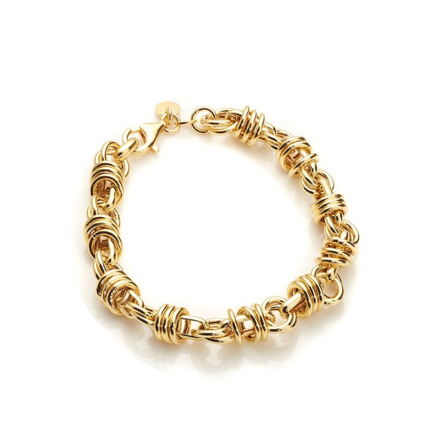 Armband CHROS | Rollo - Armband I 18 Karat Guld Forgyldt Solv 19 Cm